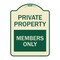 Signmission Private Parking Members Only Heavy-Gauge Aluminum Architectural Sign A-DES-TG-1824-23255 - alternate 1